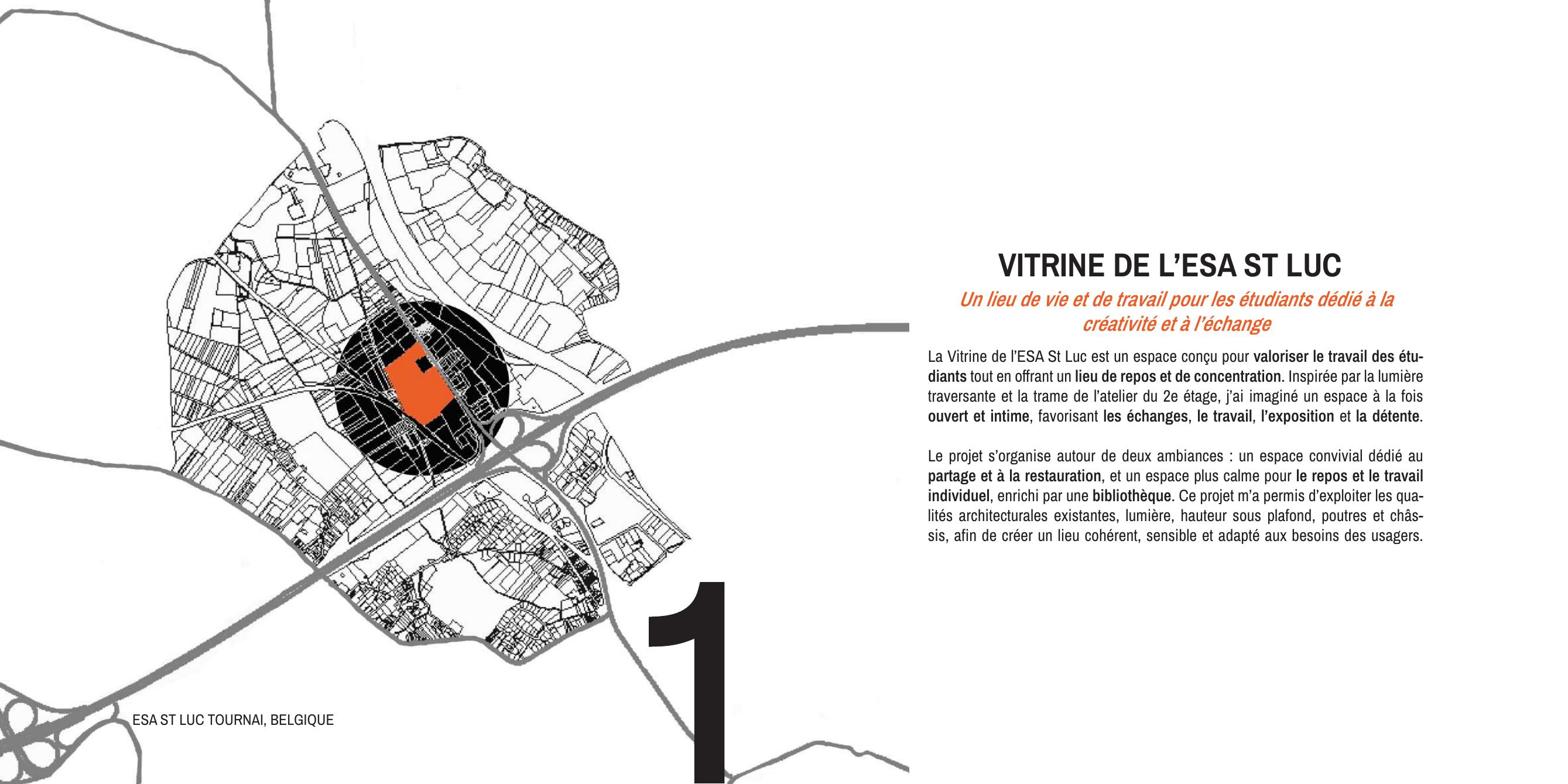 Vitrine de l'ESA St Luc